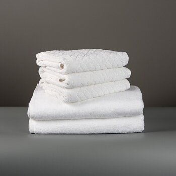 Frottéhandduk Luxury Vit