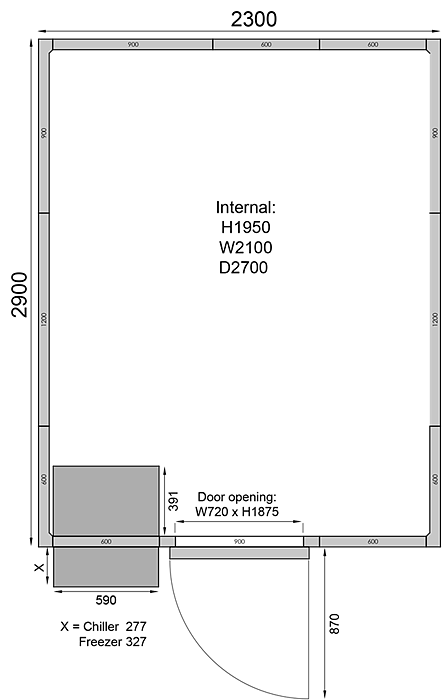 Kylrum CR2329C - 11,41m³