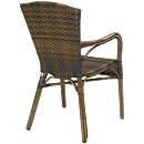 Spring de Luxe burned, karmstol med bambu-look