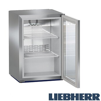 Kylskåp glasdörr, 45 liter