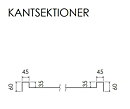 Utmatningsbänk CS300-06, 60x60 cm, vändbar 