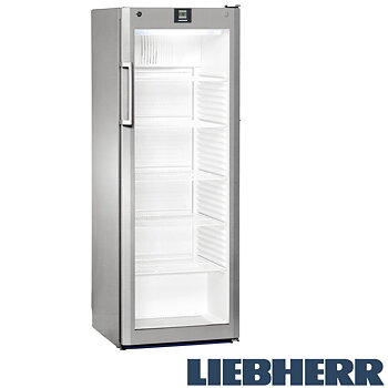 Kylskåp glasdörr, 335 liter