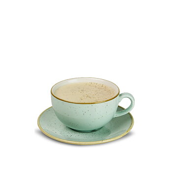Cappuccinokopp och fat 46 cl