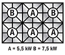 Gasspis, 6 brännare, elektrisk ugn, skåp, GN2/1, Line VS900