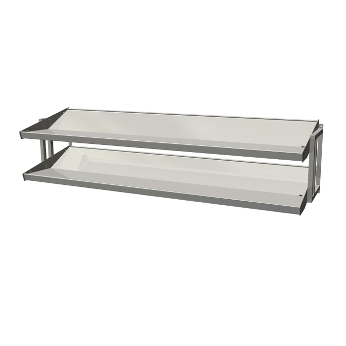 Sorteringshyllor med väggmontering över varandra, flera längder - 4