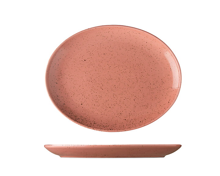 Tallrik Oval Terracotta Ø 32 cm
