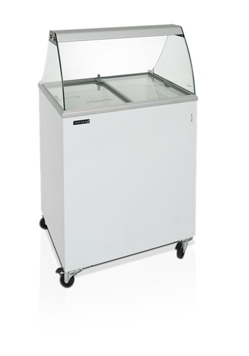 Skopglassfrys 4x5 liter, plana skjutlock