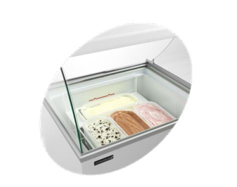 Skopglassfrys 4x5 liter, plana skjutlock - 5