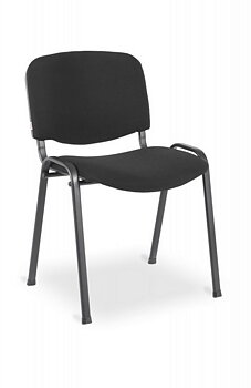 Konferensstol Siri, svart/svart, stapelbar