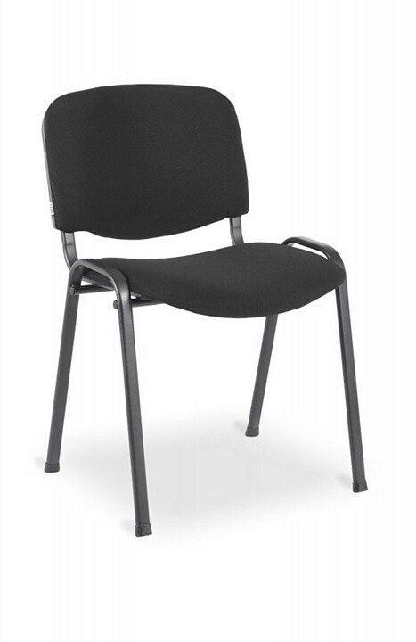 Konferensstol Siri, svart/svart, stapelbar