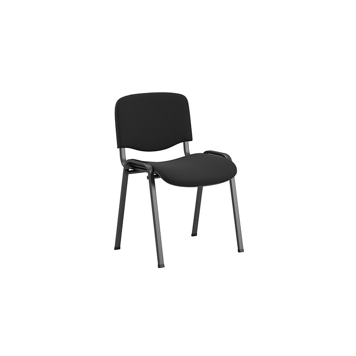 Konferensstol Siri, svart/svart, stapelbar
