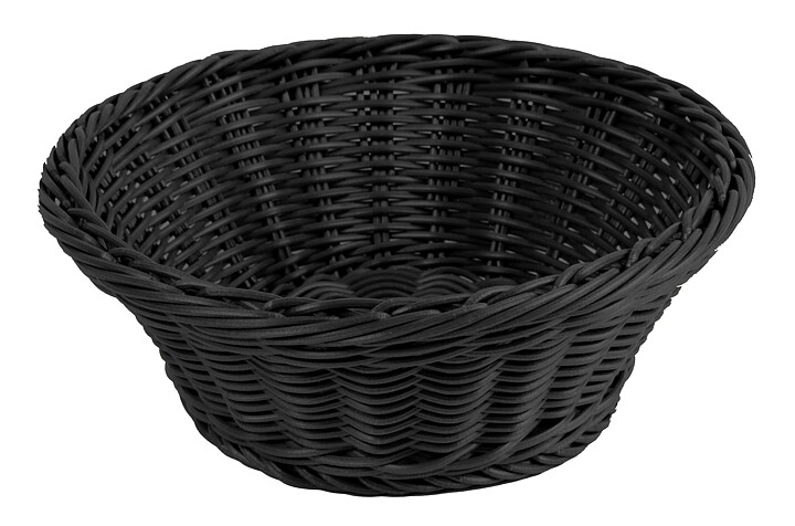 Brödkorg, Ø 23 cm, svart eller brun