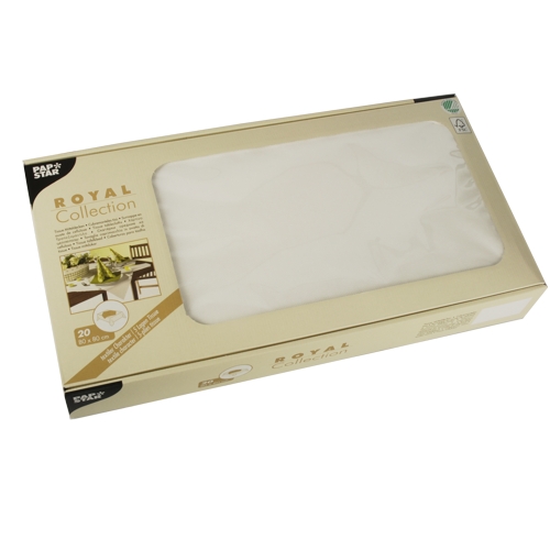 Mittduk ROYAL 80 x 80 cm vit