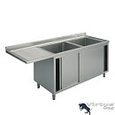 Diskbänk, 2x Ho Höger - skjutdörrar 2000x700