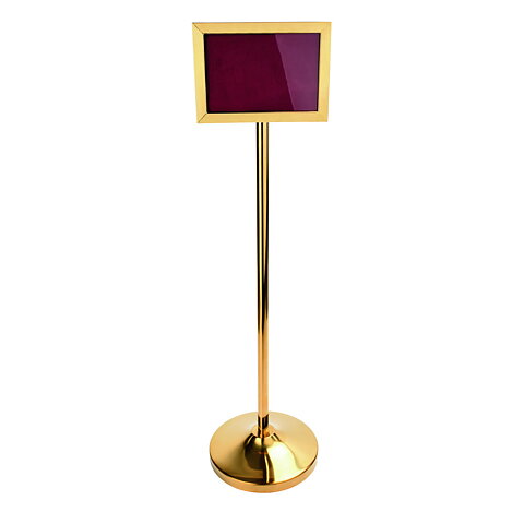 Infotavla med stolpe - Guld