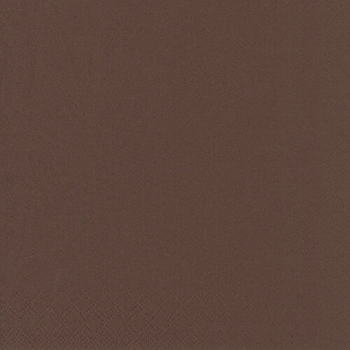 Servett 3-lags - 33 cm x 33 cm Brun
