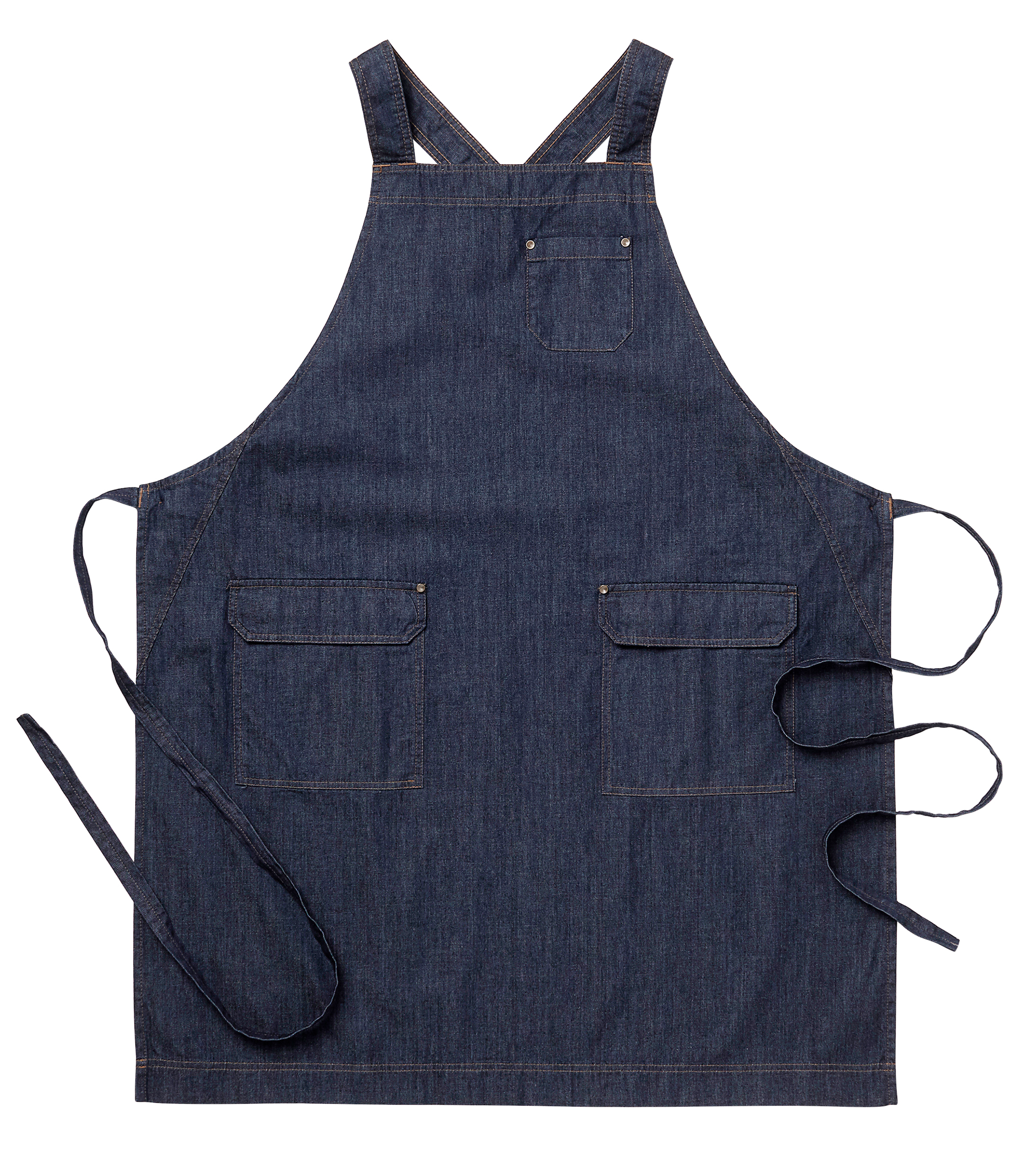 Bröstlappsförkläde ca 75 x90 cm,  bomullsdenim 