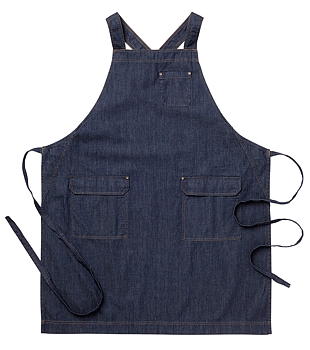 Bröstlappsförkläde ca 75 x90 cm,  bomullsdenim 
