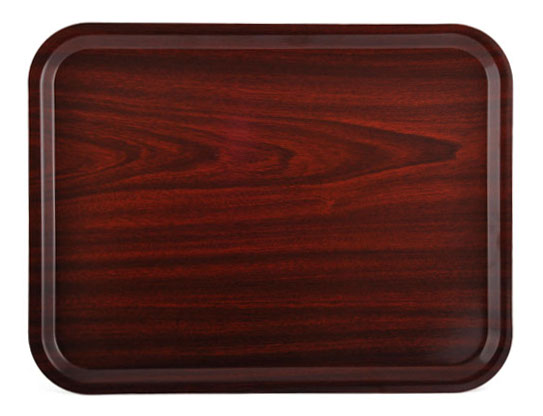 Träbricka Mahogny 43x33cm