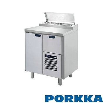 Sallad/pizzakylbänk GN, 1 dörr, 1 låda