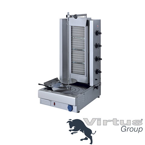 Kebabgrill, gas, max 75 kg, bottenmotor