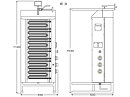 Kebabgrill E3-S - 50 kg