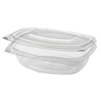 Förpackningsformar med lock, PLA "pure" - 750 ml
