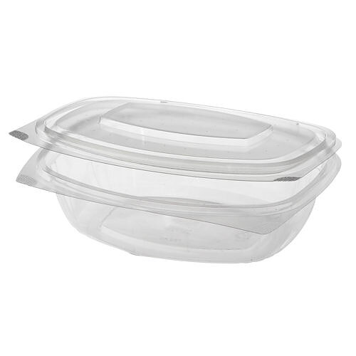 Förpackningsformar med lock, PLA "pure" - 750 ml