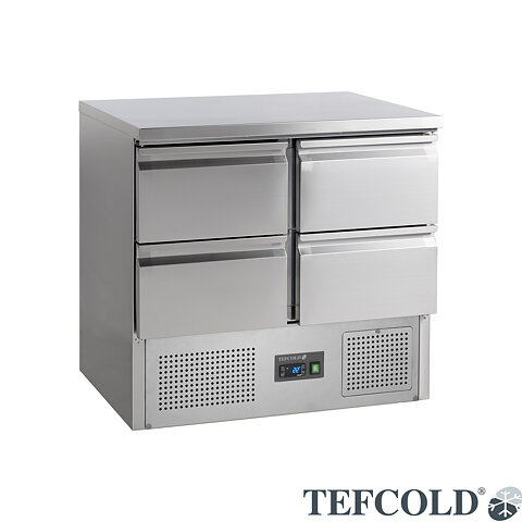 Kylbänk Saladette SA914, 4 lådor GN 1/1