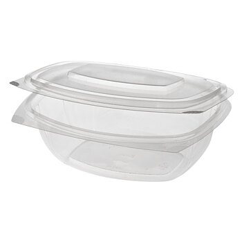 Förpackningsformar med lock, PLA "pure" - 1000 ml