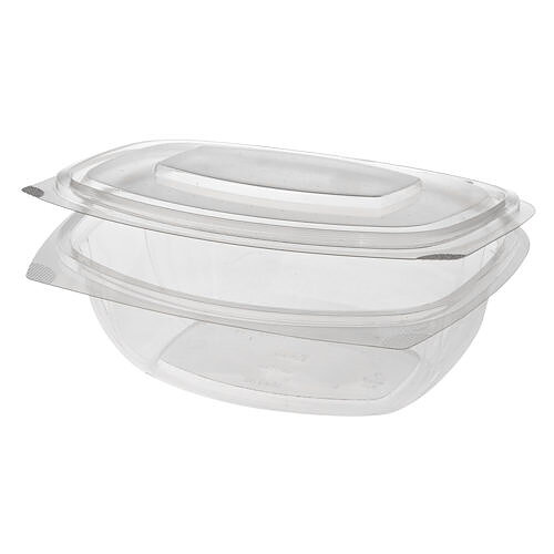 Förpackningsformar med lock, PLA "pure" - 1000 ml