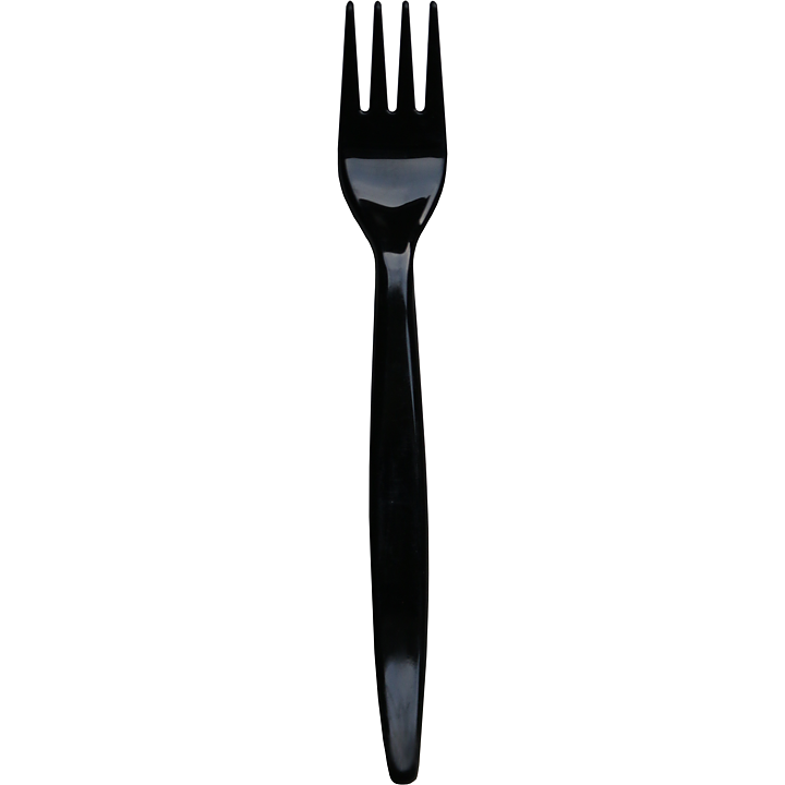 Plastgaffel Svart