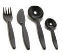 Plastgaffel Svart