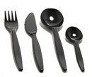 Plastgaffel Svart