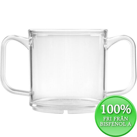 Mugg, Progress 30 cl, två handtag, bisfenolfri, transparent