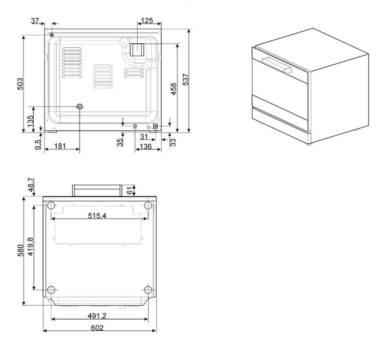 SMEG ALFA43X konvektionsugn - 4 bleck - 3