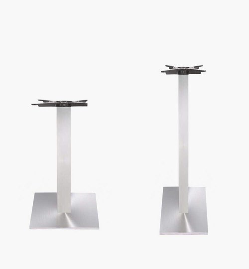 Bordsstativ Flat Bar Kvadrat, borstat stål - 2