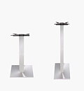 Bordsstativ Flat Bar Kvadrat, borstat stål