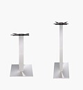 Bordsstativ Flat Bar Kvadrat, borstat stål