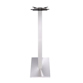 Bordsstativ Flat Bar Kvadrat, borstat stål