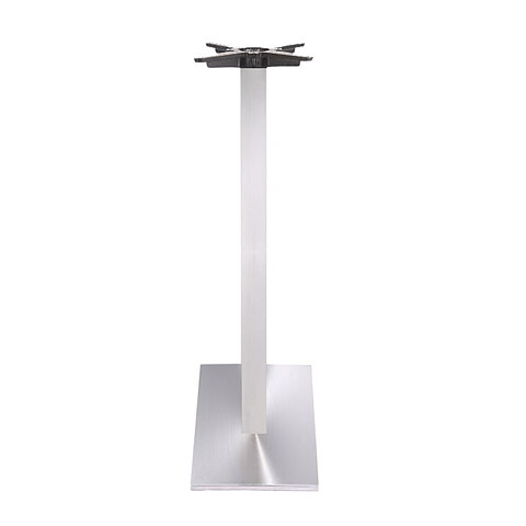 Bordsstativ Flat Bar Kvadrat, borstat stål