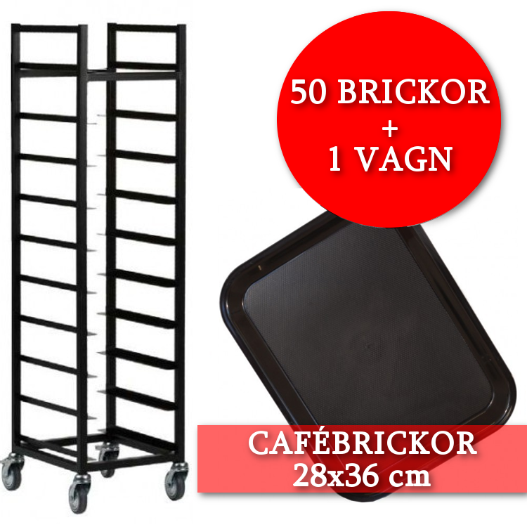 PAKETPRIS: 50 cafébrickor + 1 vagn 