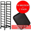 PAKETPRIS: 50 cafébrickor + 1 vagn 