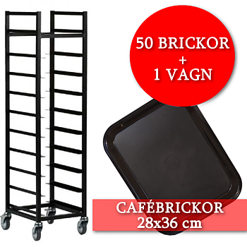 PAKETPRIS: 50 cafébrickor + 1 vagn 