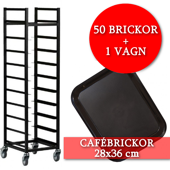 PAKETPRIS: 50 cafébrickor + 1 vagn 