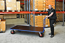 Stor plattformsvagn, 500 kg, luftgummihjul