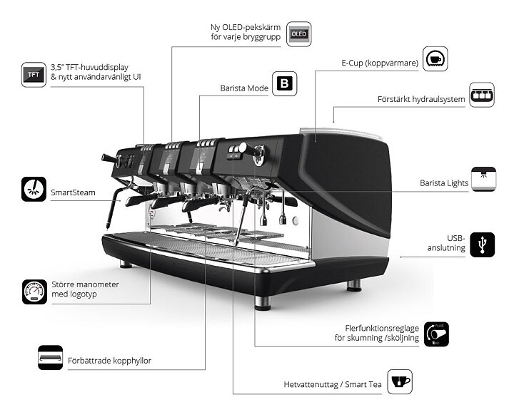 Espressomaskin Diamant PRO, 3 gr 