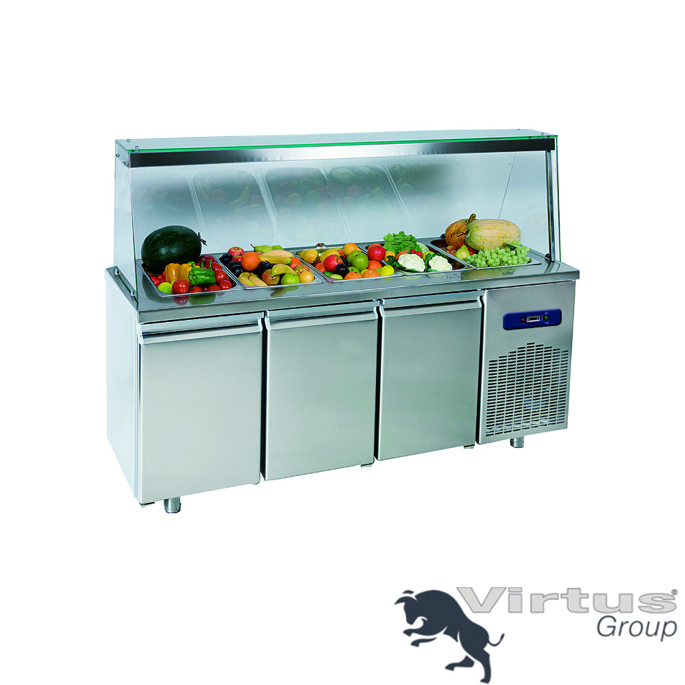 Saladette, exponering,  5 x GN 1/1