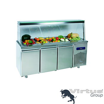 Saladette, exponering,  5 x GN 1/1