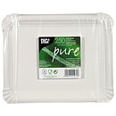 Papperstallrik "pure" Vit - 16,5x20 cm